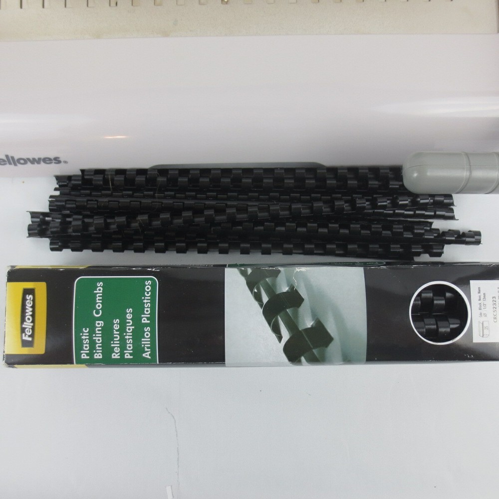 Fellowes Starlet 90 Personal Comb Binding Machine w Plastic Combs Included
