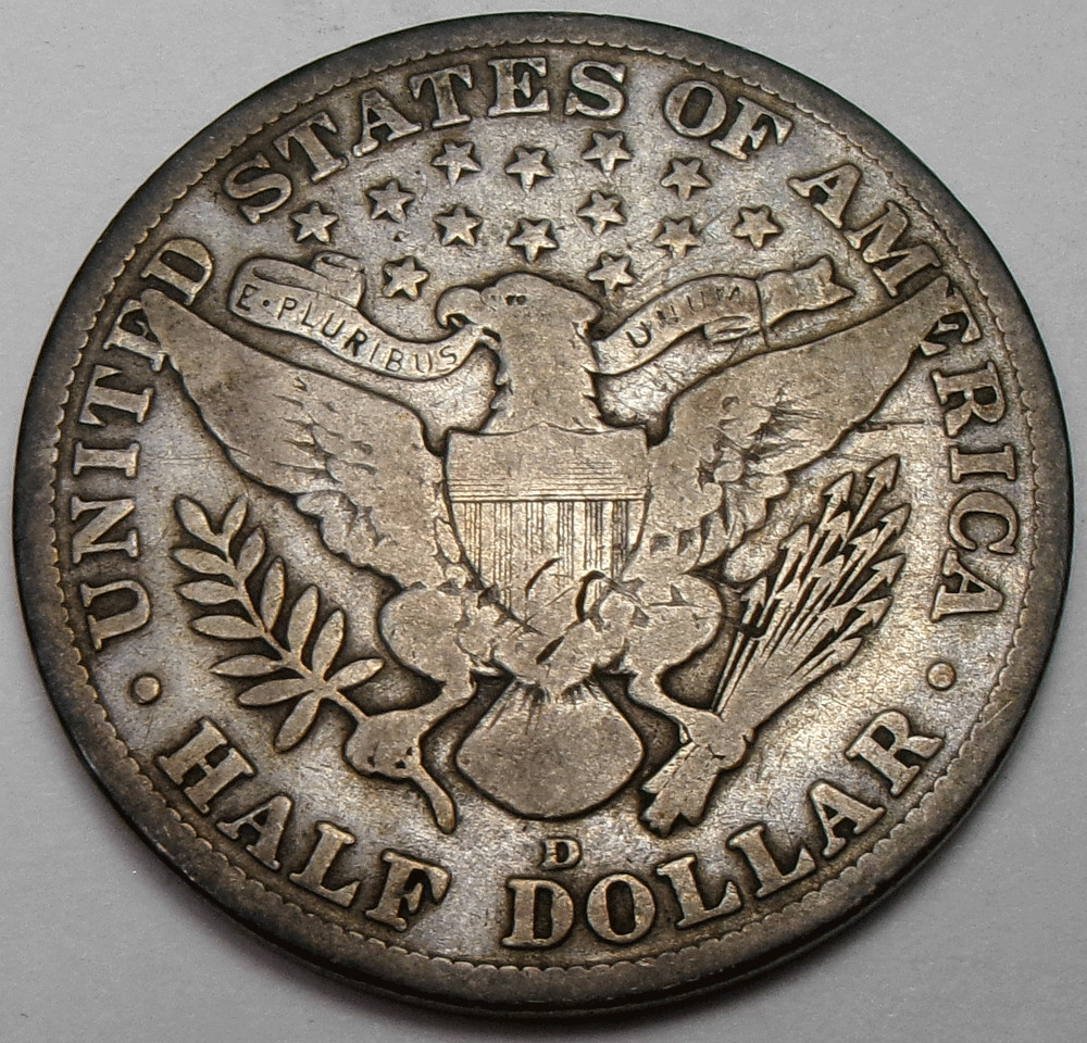 1912-D Barber 50¢ Half Dollar