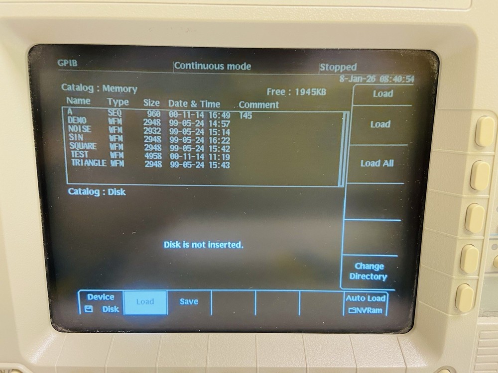Sony Tektronix AWG2021 Arbitrary Waveform Generator