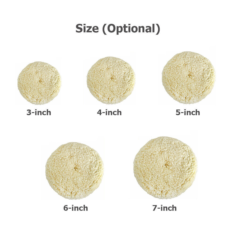 Polishing Pad Buffing Pad Kit Wool Polishing Pad Hook Loop Buffing Pad for Drill