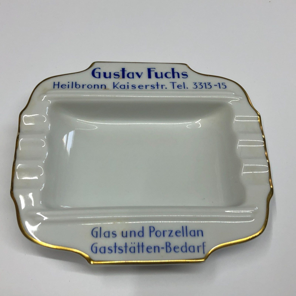 Gustav Fuchs Ashtray Marked Rosenthal Germany
