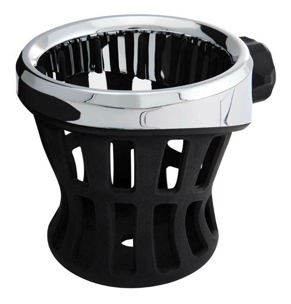 CIRO Drink Holders Chrome 7/8" & 1" Handlebar Mount 50412