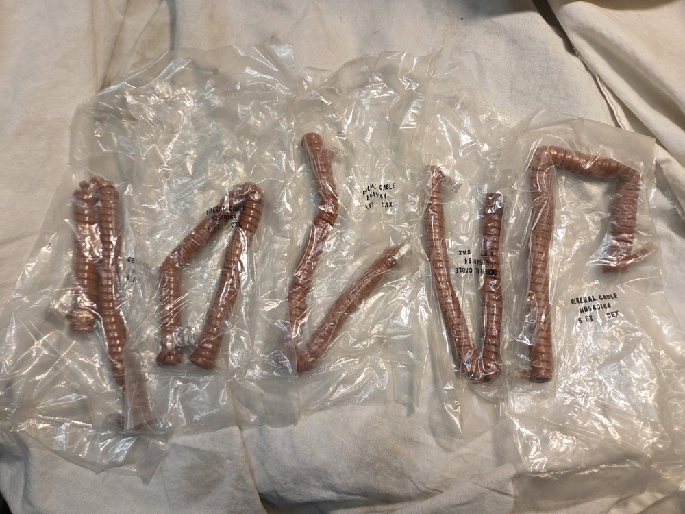 Five Standard Telephone Handset Cords