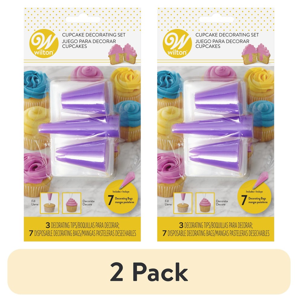 (2 pack) Wilton Cupcake Decorating Set, 10-Piece
