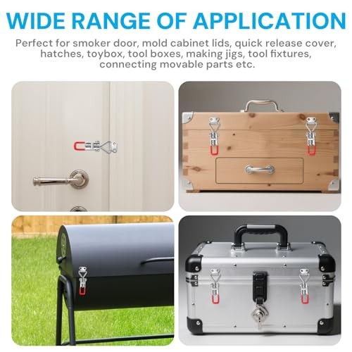 6 Pack Toggle Latch Clamp 4001, Adjustable Quick Release Pull Latches, toggle