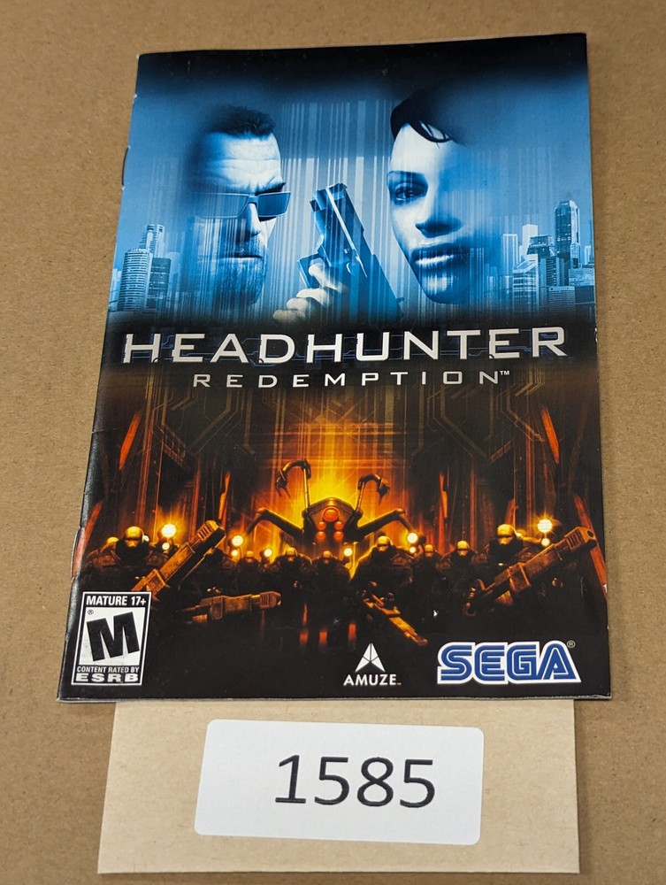 Headhunter Redemption  - PS2 - Manual Only **NO GAME!