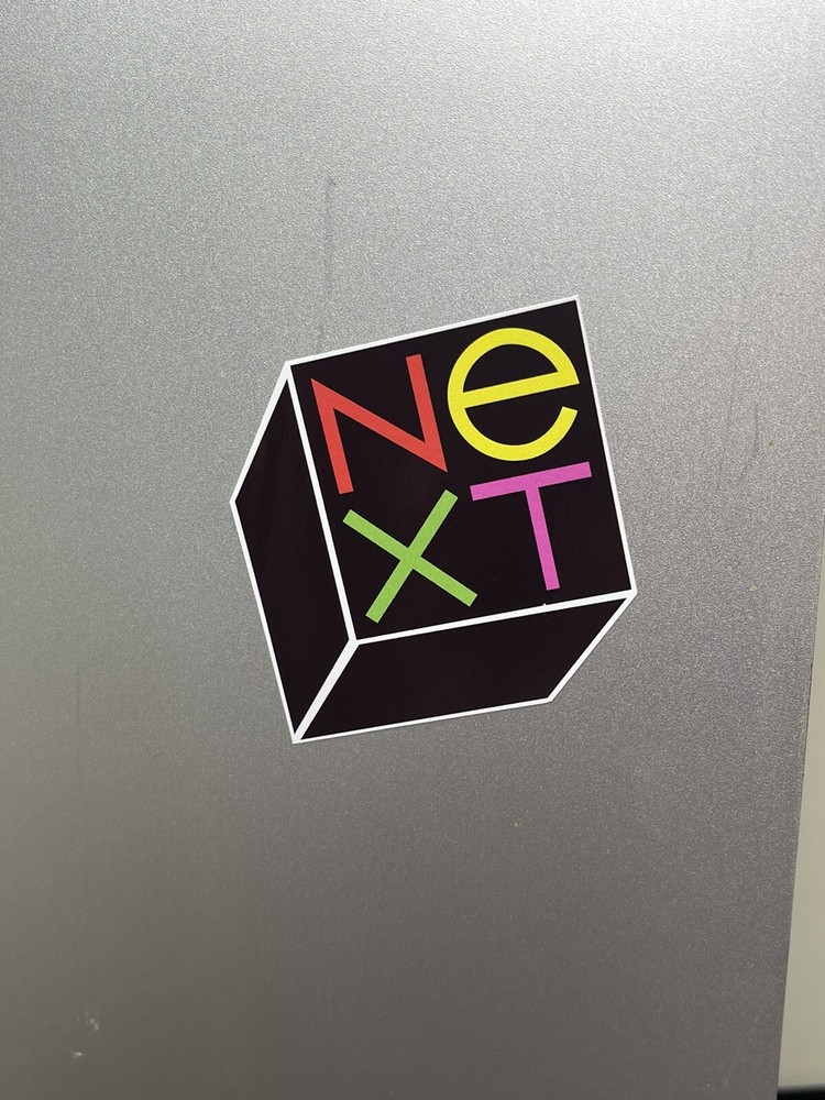 Next Computer Cube logo Decal Heavy Vinyl Qty. 2