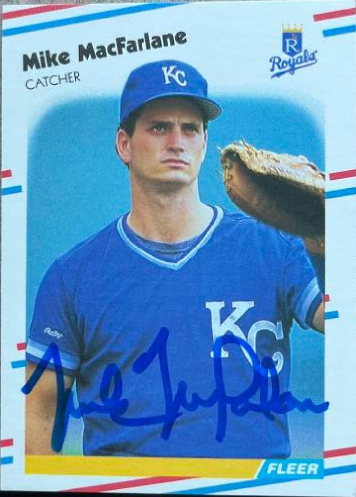 Mike Macfarlane Autographed 1988 Fleer Update #U-31