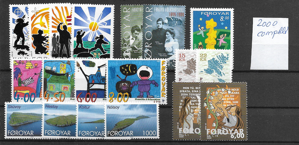 FAROE DENMARK @ Year 2000 COMPLETE MNH NICE PRICED @ Fa.36