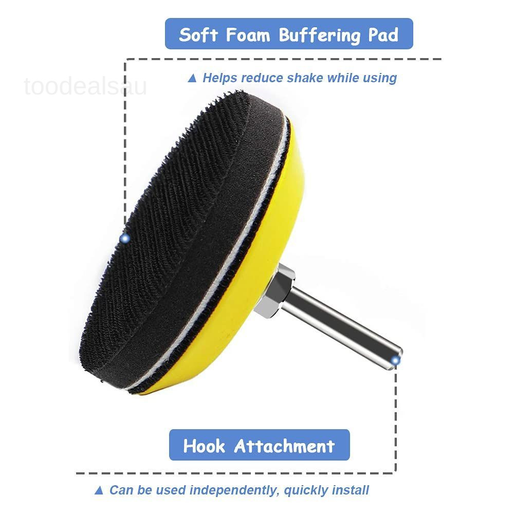 2 Packs 3 Inch Hook and Loop Sanding Backing Pads with Soft Foam Layer Buffering