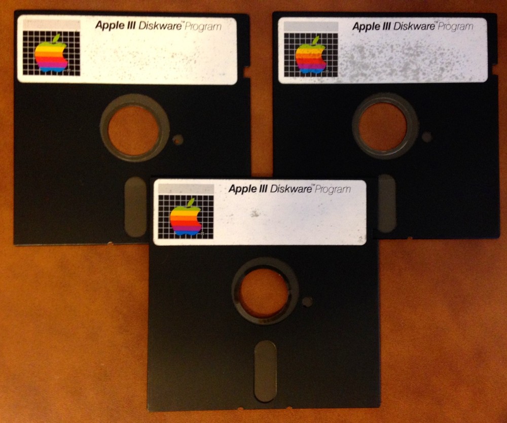 Apple III Computer Blank Diskware Diskettes Lot of 3