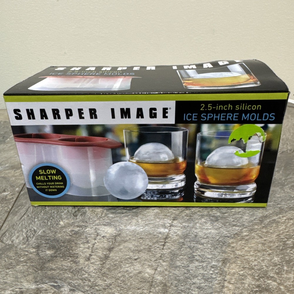 Sharper Image Ice Sphere Molds New FREE SHIPPING