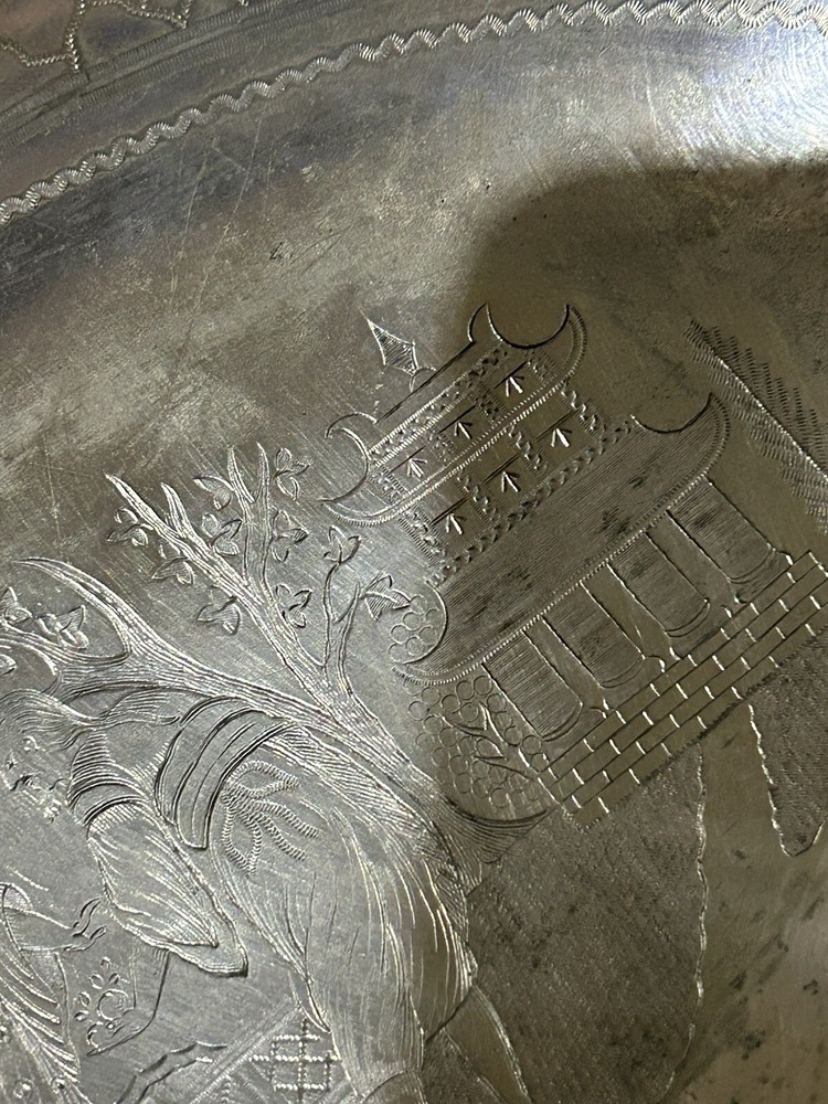 Silver Plated Large Swing Basket