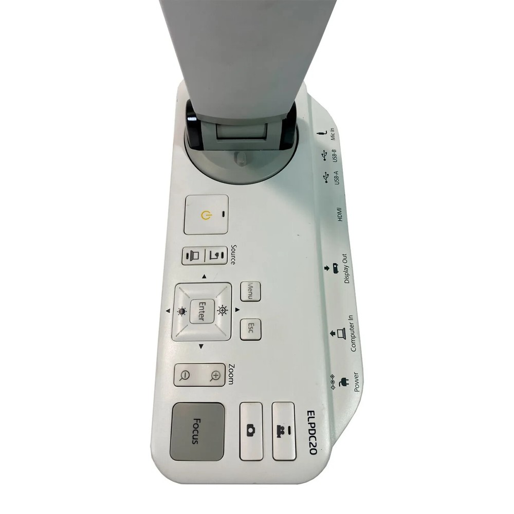 Epson ELPDC20 Digital CMOS Document Camera Visualiser USB 2.0 HDMI No AC Adapter