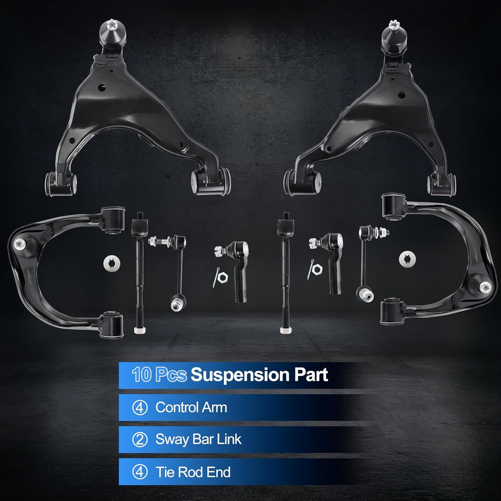 2005-2015 Tacoma Control Arm Kit 10Pcs–Compatible Replacement