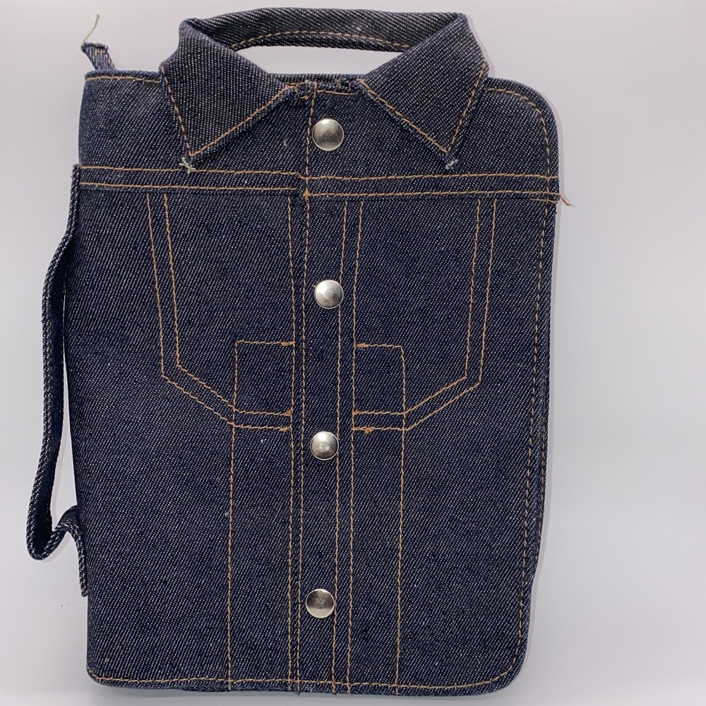 Book/Notebook/Planner Case/Carrier, Denim Shirt Design