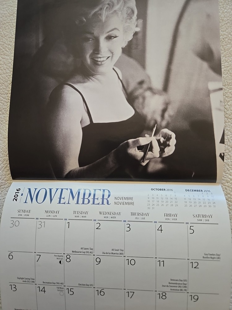 Browntrout, Marilyn Monroe 2016 Mini Wall Calendar