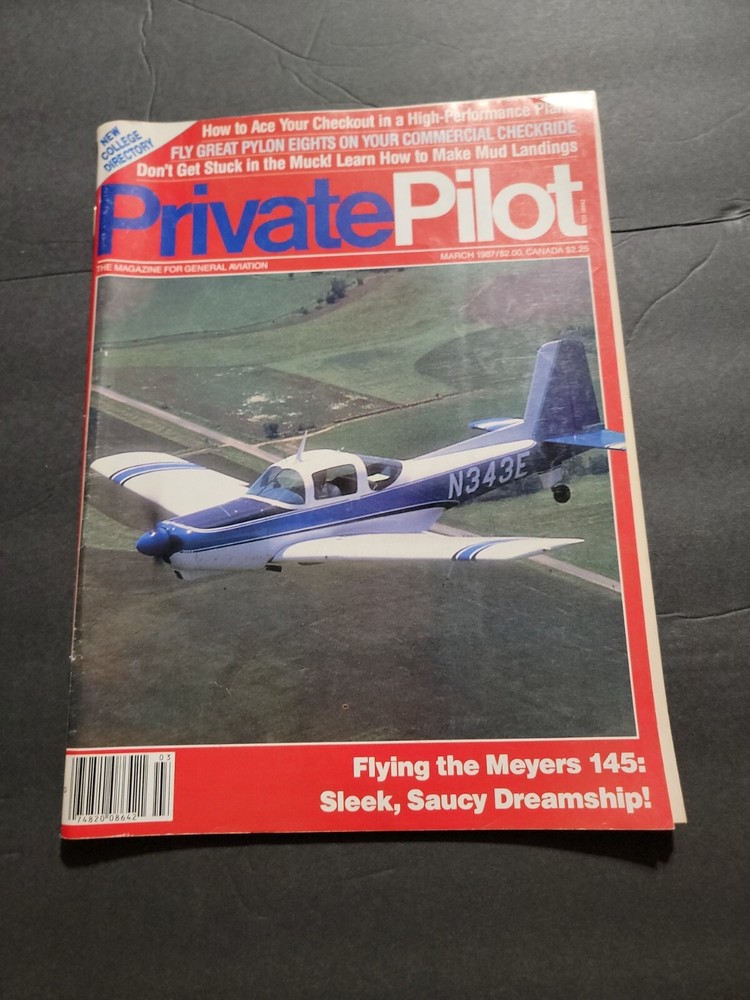 PRIVATE PILOT AVIATION MAGAZINE/LITERATURE MARCH 1987