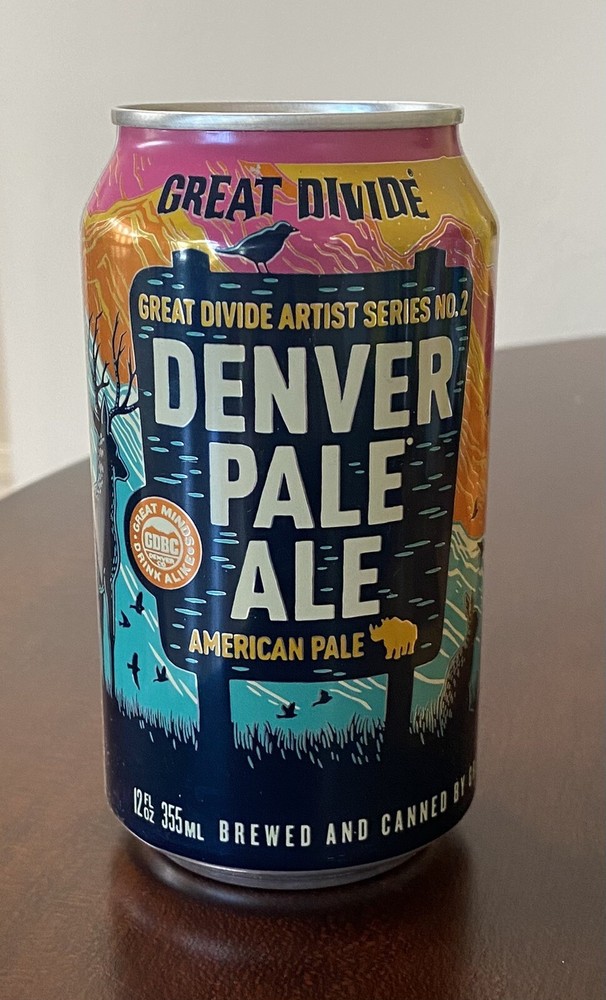 Great Divide Denver Pale Ale Empty Beer Can Bottom Opened