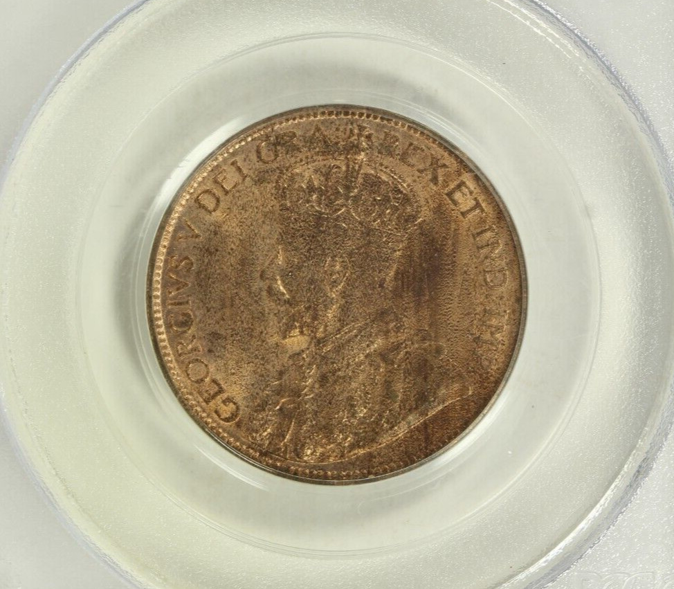 1919 Canada One Cent : PCGS MS64RB OGH