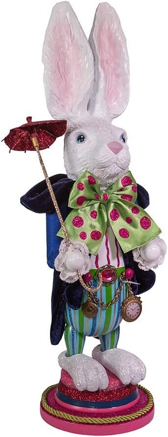 Kurt S. Adler 18" Hollywood White Rabbit Nutcracker