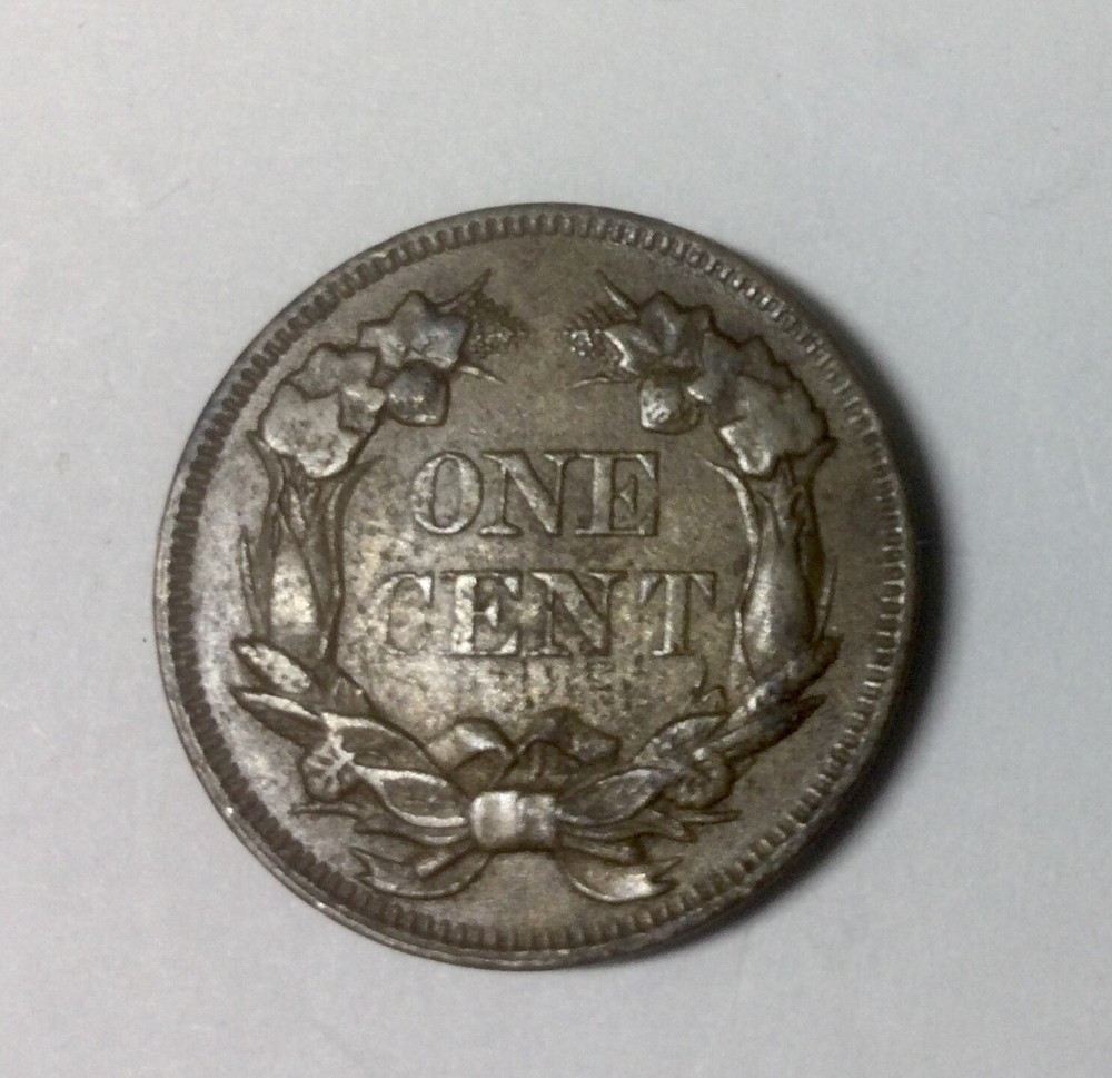 1857 Flying Eagle Cent Sharp Better Grade Nice Colour Lt Marks