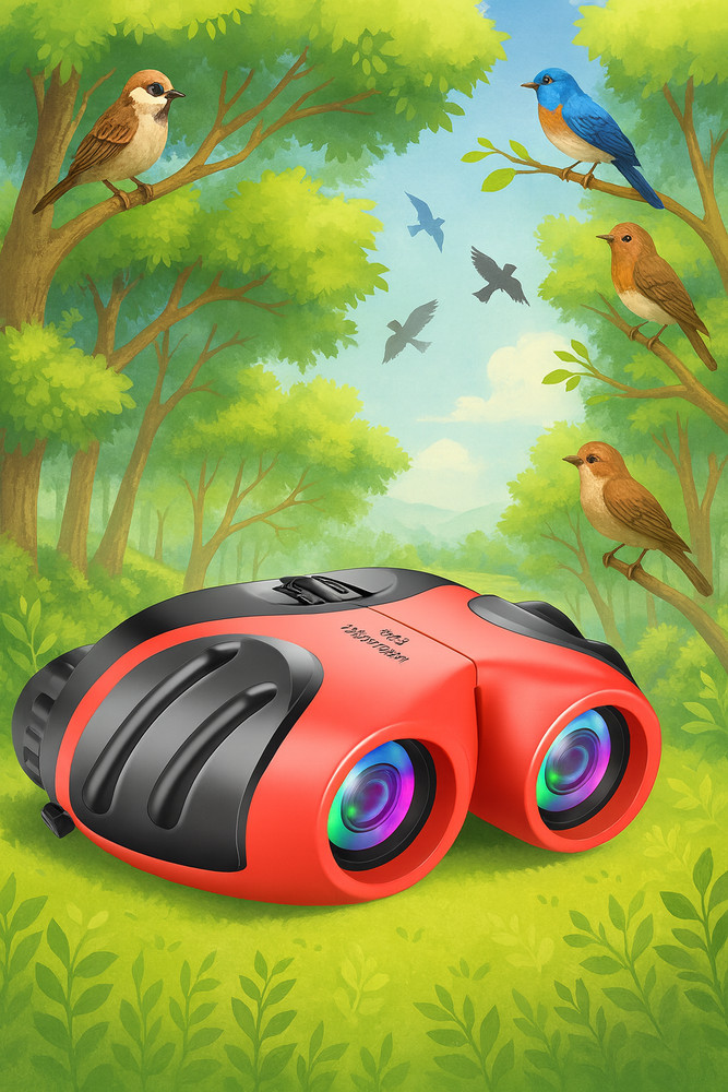 "LET'S GO! Binocular for Kids, Compact High Resolution Shockproof Binoculars