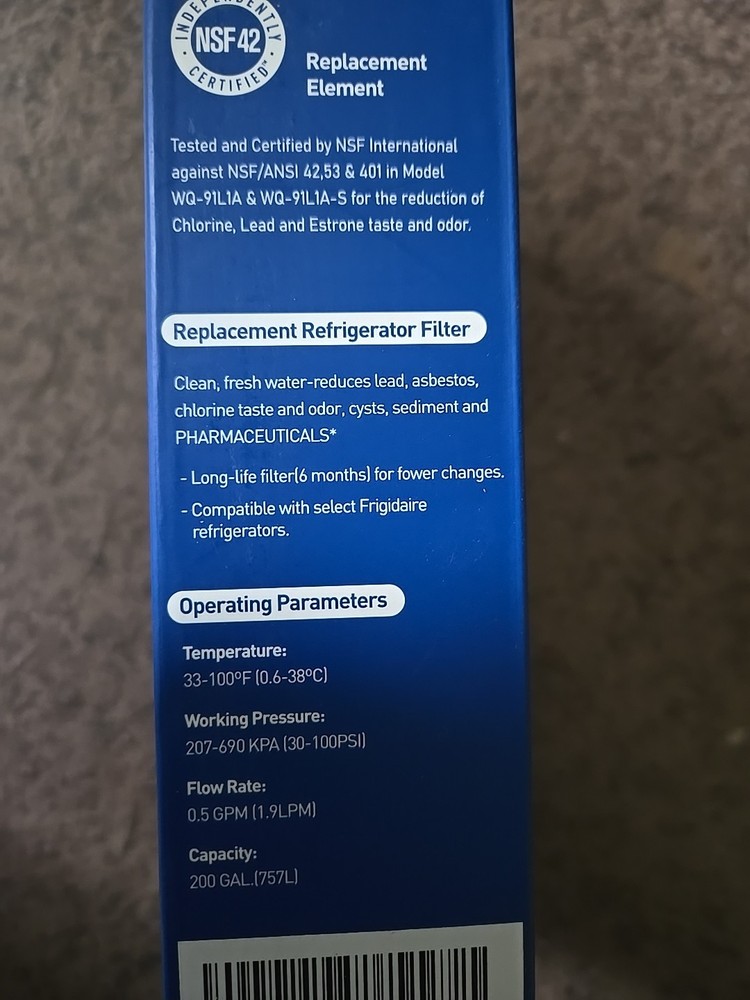 3-pack Teehay TH-01 Refrigerator Water Filter Replacement For EPTWFU01 NEW