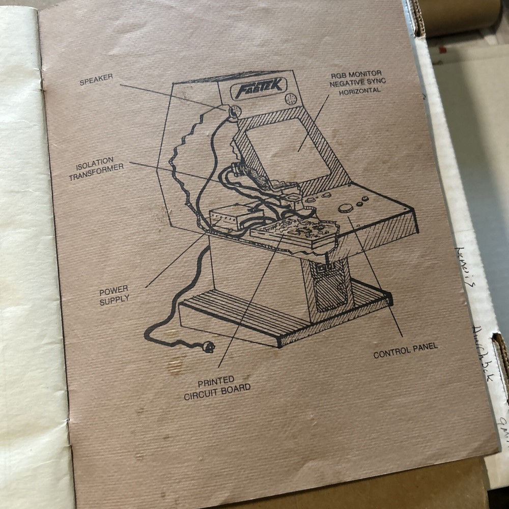 Original 1988 Cabal FABTEK Arcade video game manual