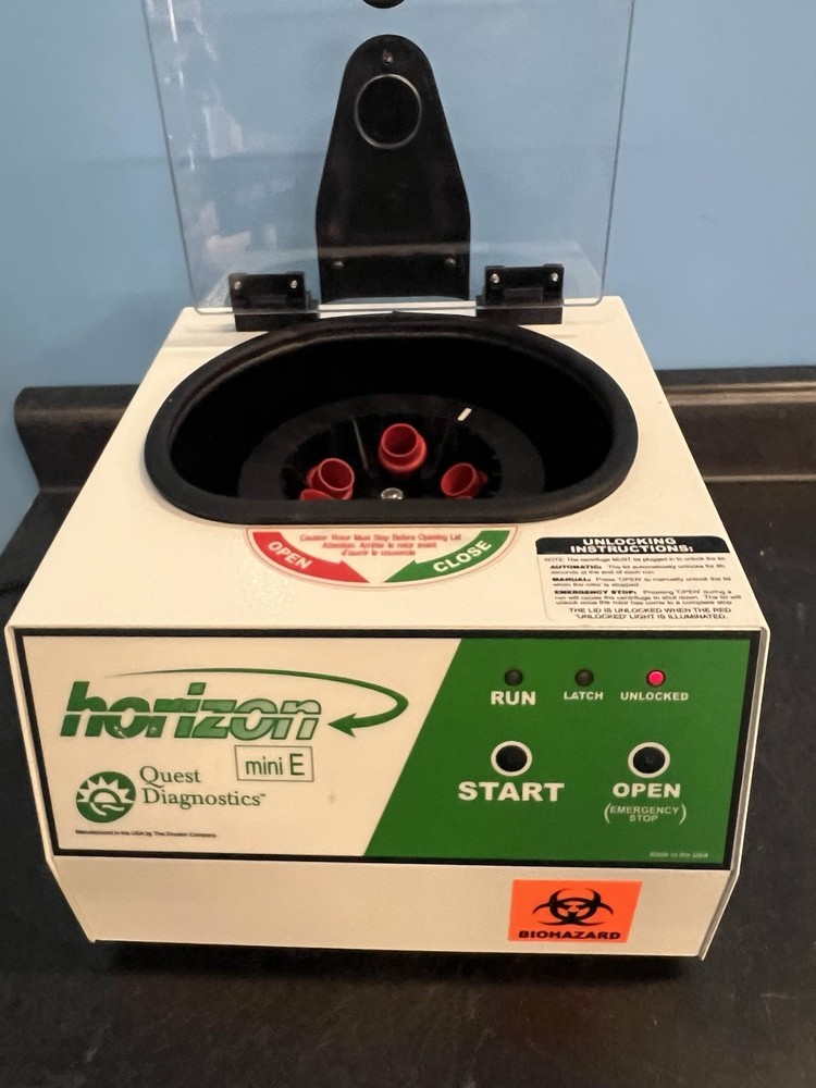 QUEST HORIZON MINI E CENTRIFUGE WITH INSERTS  Tested