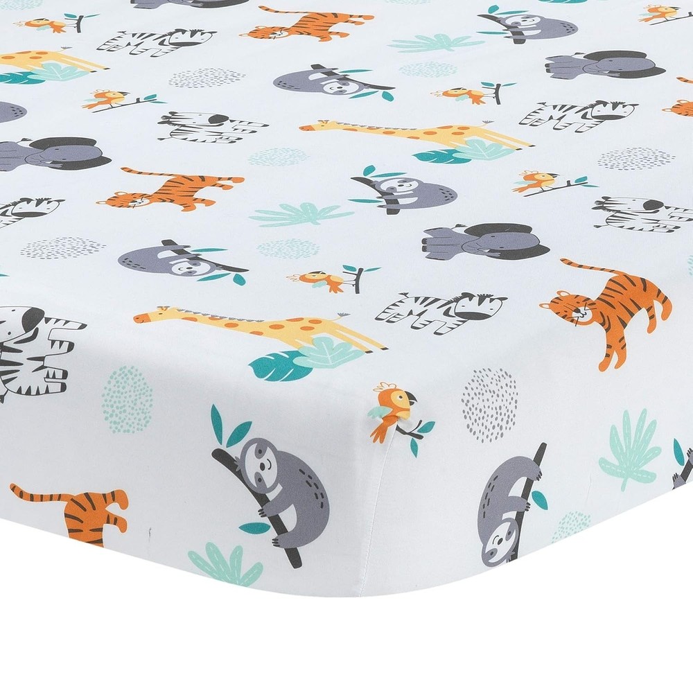 Mighty Jungle 3Piece Crib Bedding Set, Multicolor 283003V