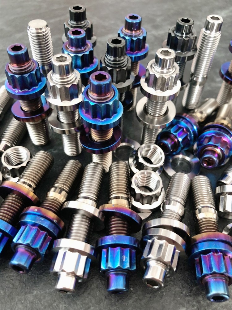 Titanium Exhaust Manifold Stud Kit M8/M10 Bolt GR5 Titanium Intake Stud Kit 1pcs
