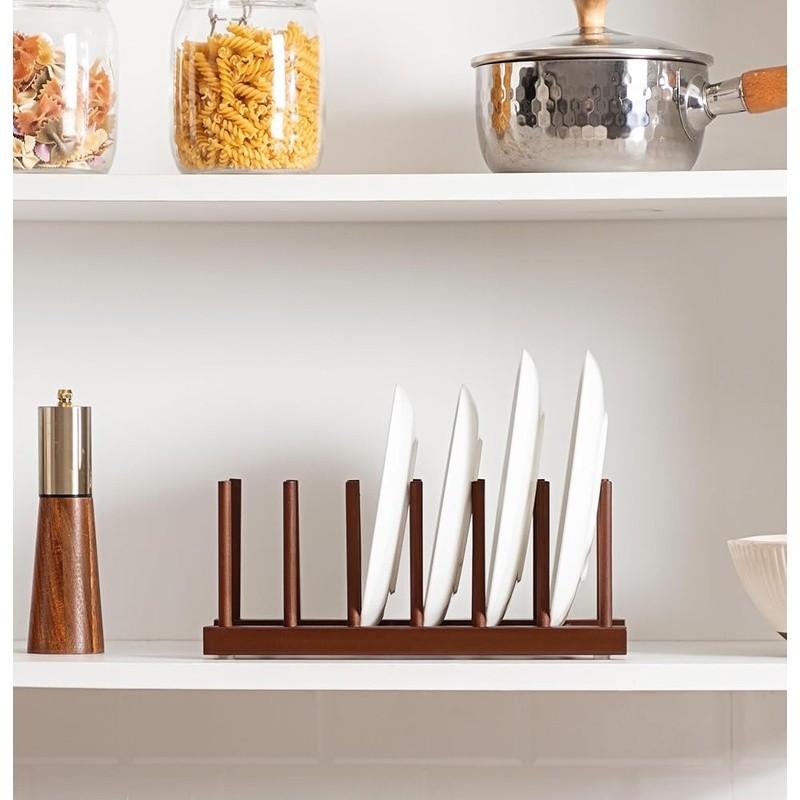 Teak Drying Rack Multi-Functional Kitchen Organizer Sturdy Storage Solution New