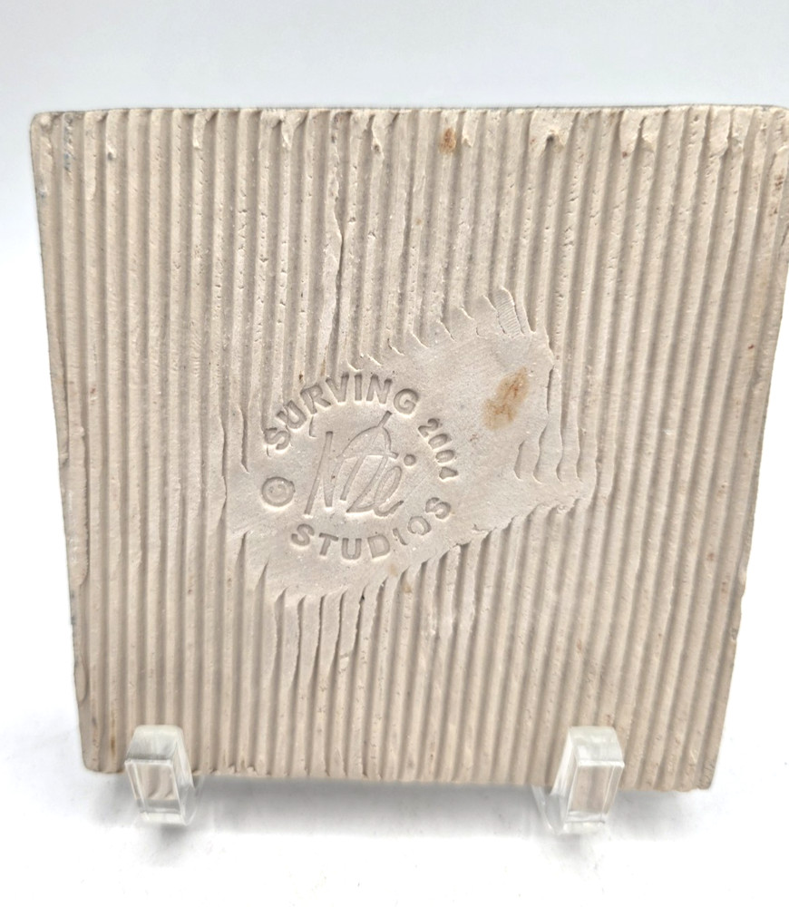 Surving Studio Hyperrealistic Ceramic Toad Tile, Circa 2004