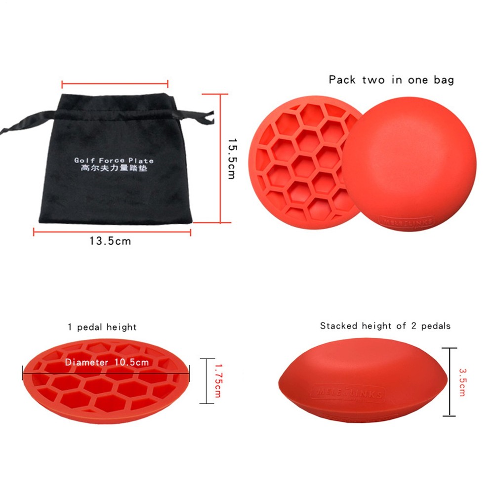 Golf Force Pedal Reusable Rubber Golf Swing Step Pad Golf Training Aid