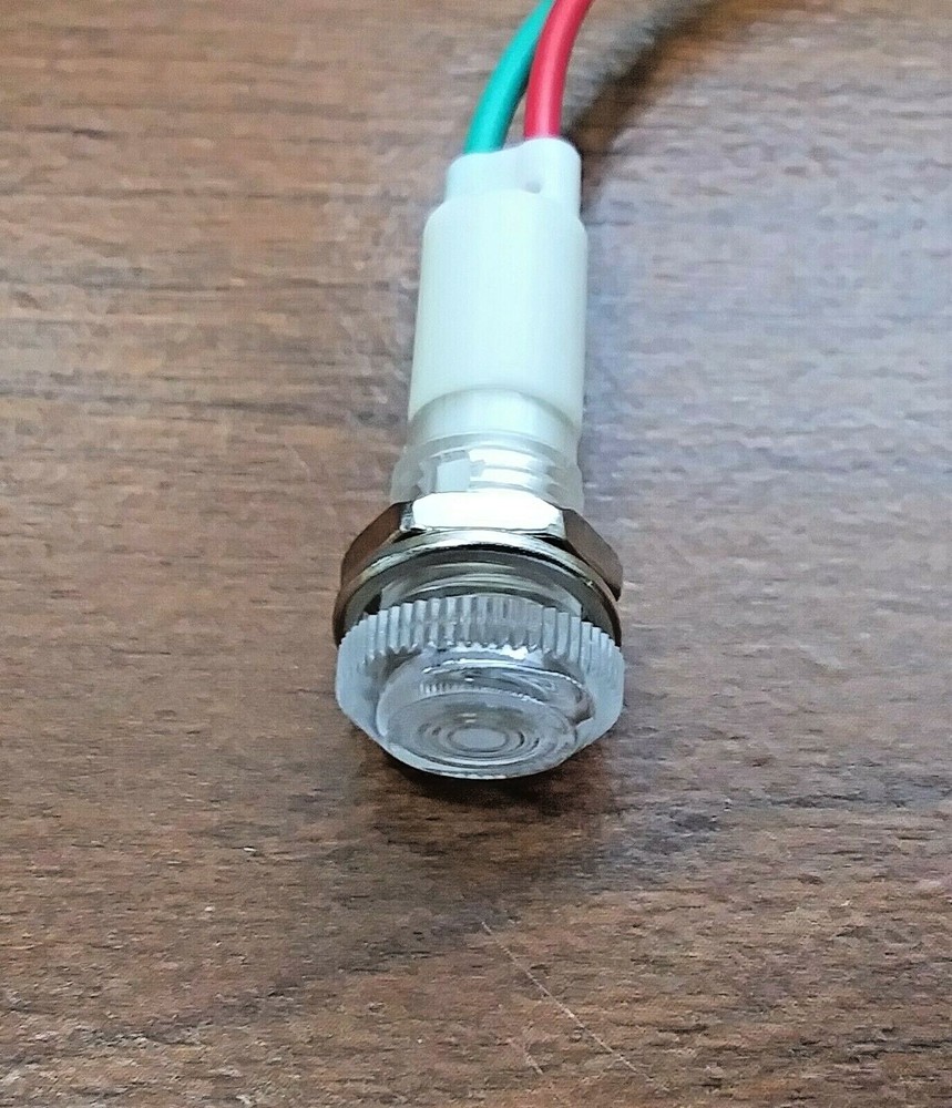 BBT Waterproof 12 volt DC/DC White LED Low-Profile Indicator Light