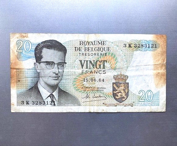 20 francs Belgium 1964