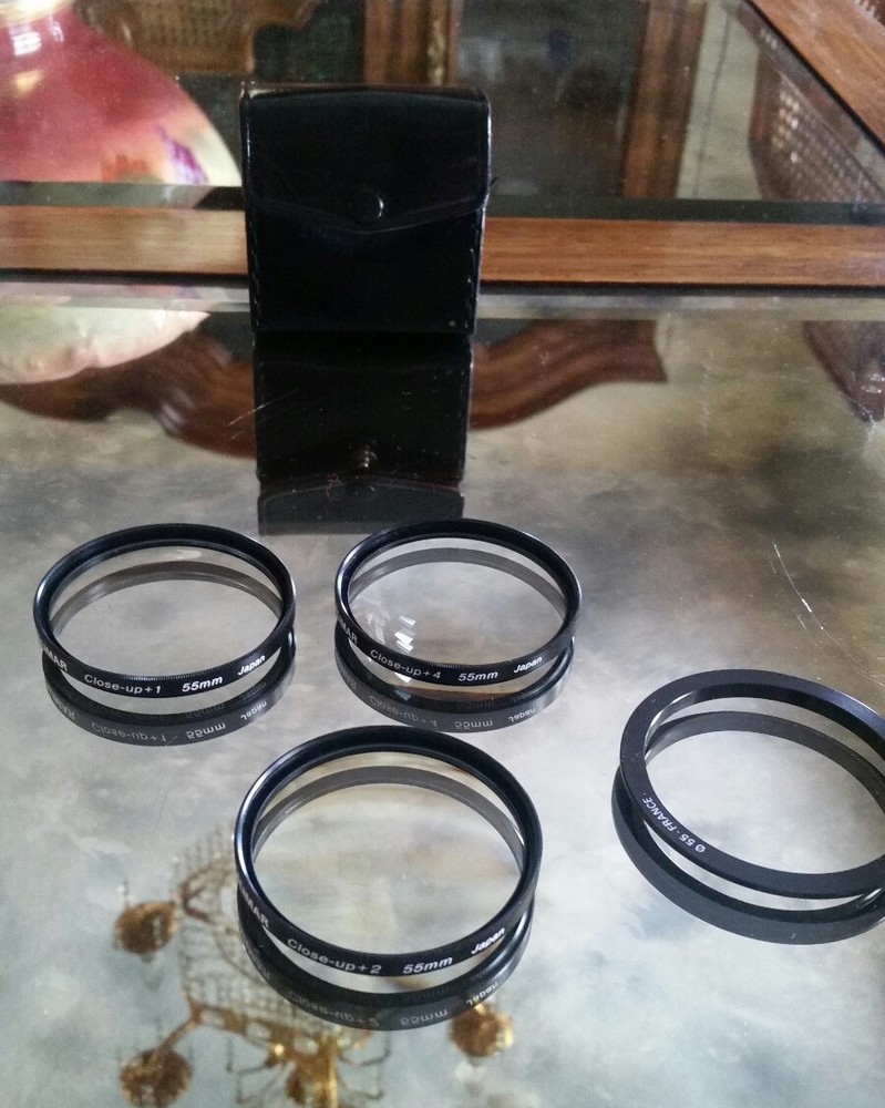 Close-up camera lenses 55 mm three each Kalimar