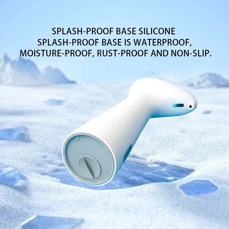 Touchless Automatic Sensor Hand Soap Dispenser White Waterproof ABS Bathroom