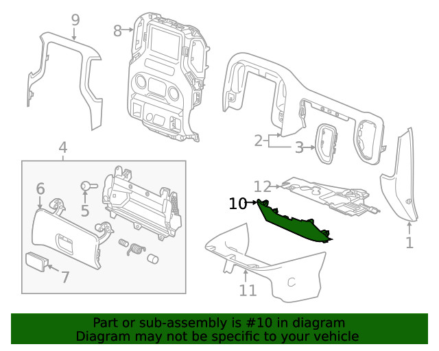 Genuine GM Lower Panel 85110488