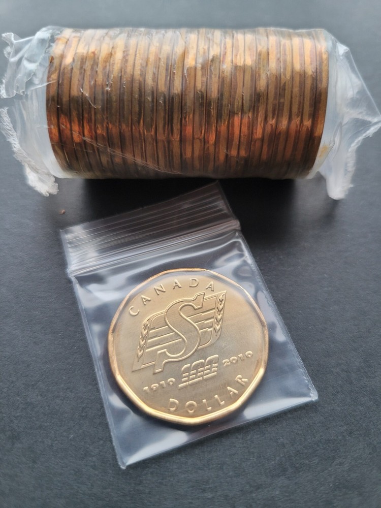 *** CANADA  LOONIE  2010 ***  SASKATCHEWAN  *** FROM  MINT  ROLL ***