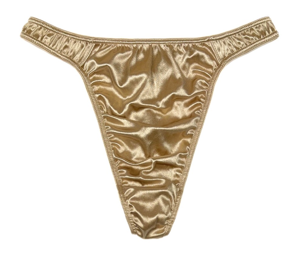 Second Skin Satin Thong Beige L