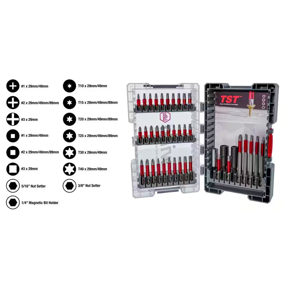 Maxxtor Impact Bit Screwdriver Set (40-Piece)