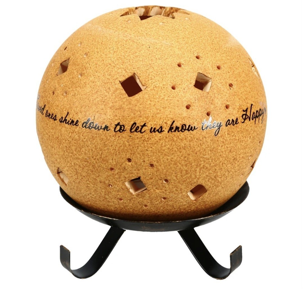 In Memory 5" Pierced Round Candle Holder