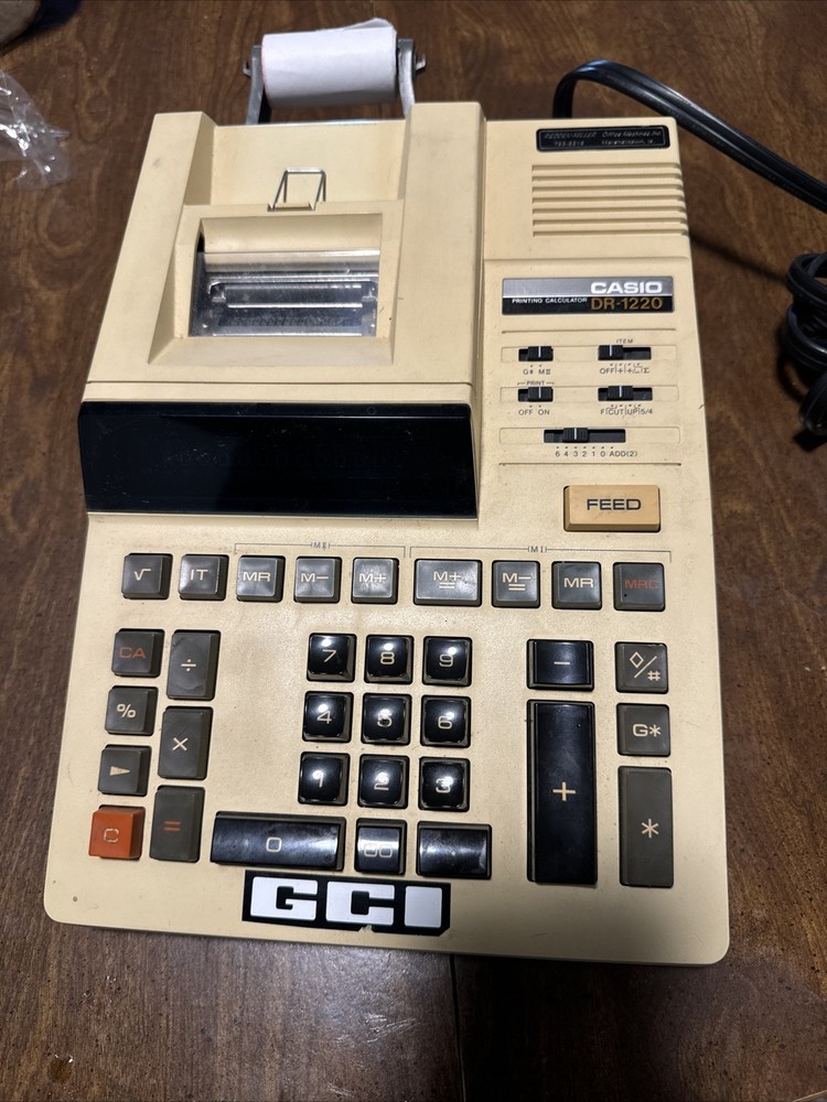 CASIO DR-1220 Printer Color Change Calculator (tested)