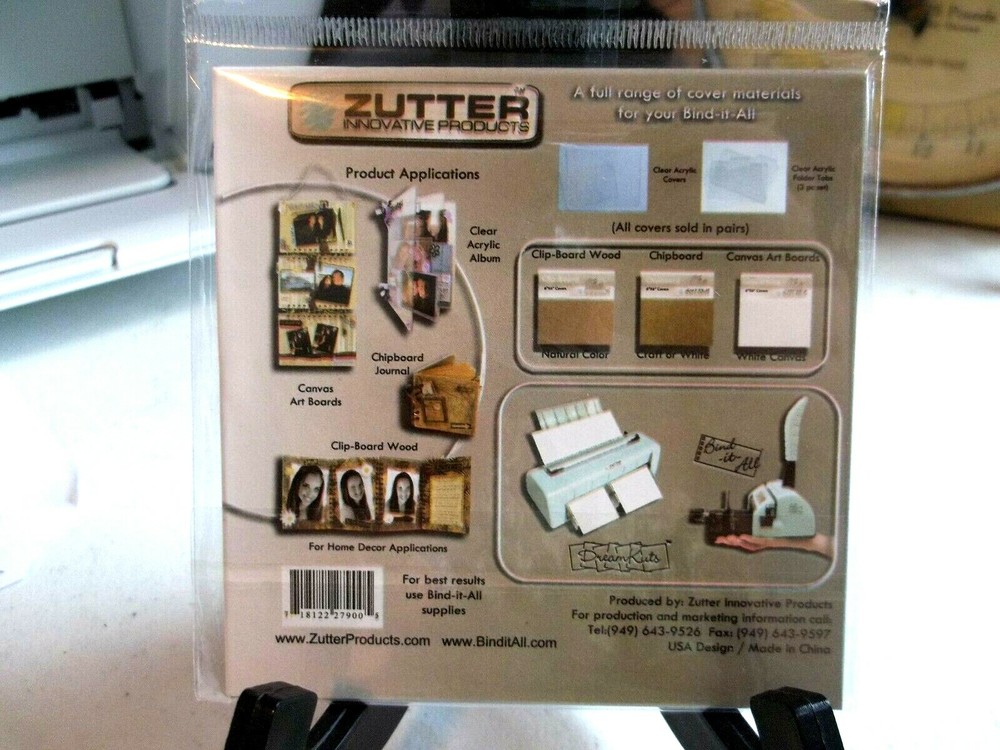 NEW ZUTTER CLEAR ACRYLIC 4"X4" COVERS New In Original Packaging