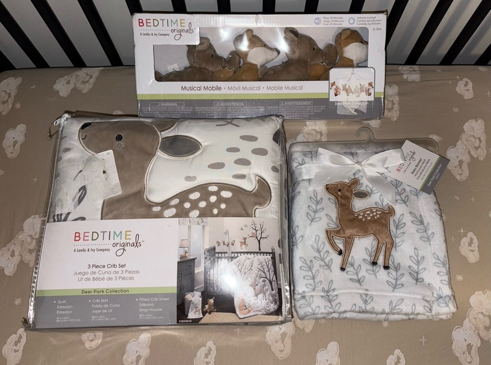 Woodland Nursery Crib Set
