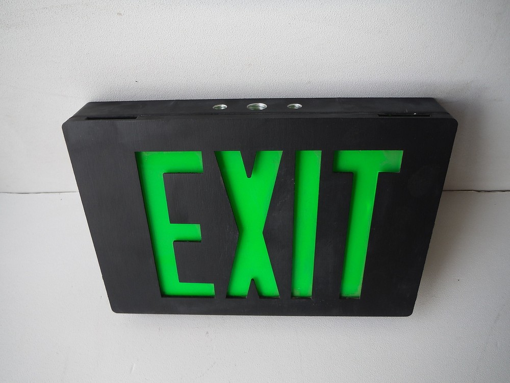Lithonia Lighting Die Cast LED Exit Sign LE S B 2 G