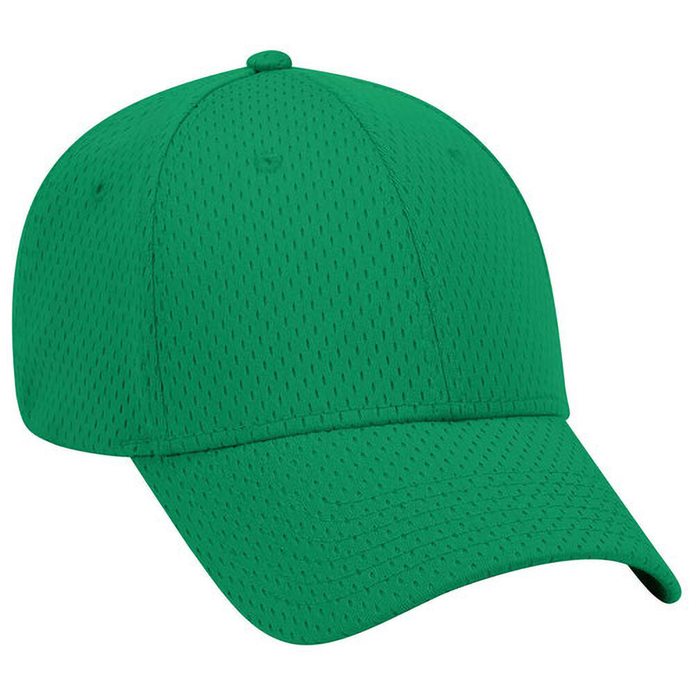 OTTO Cap 6 Panel Polyester Pro Mesh Low Profile Structured Curved Baseball Hat