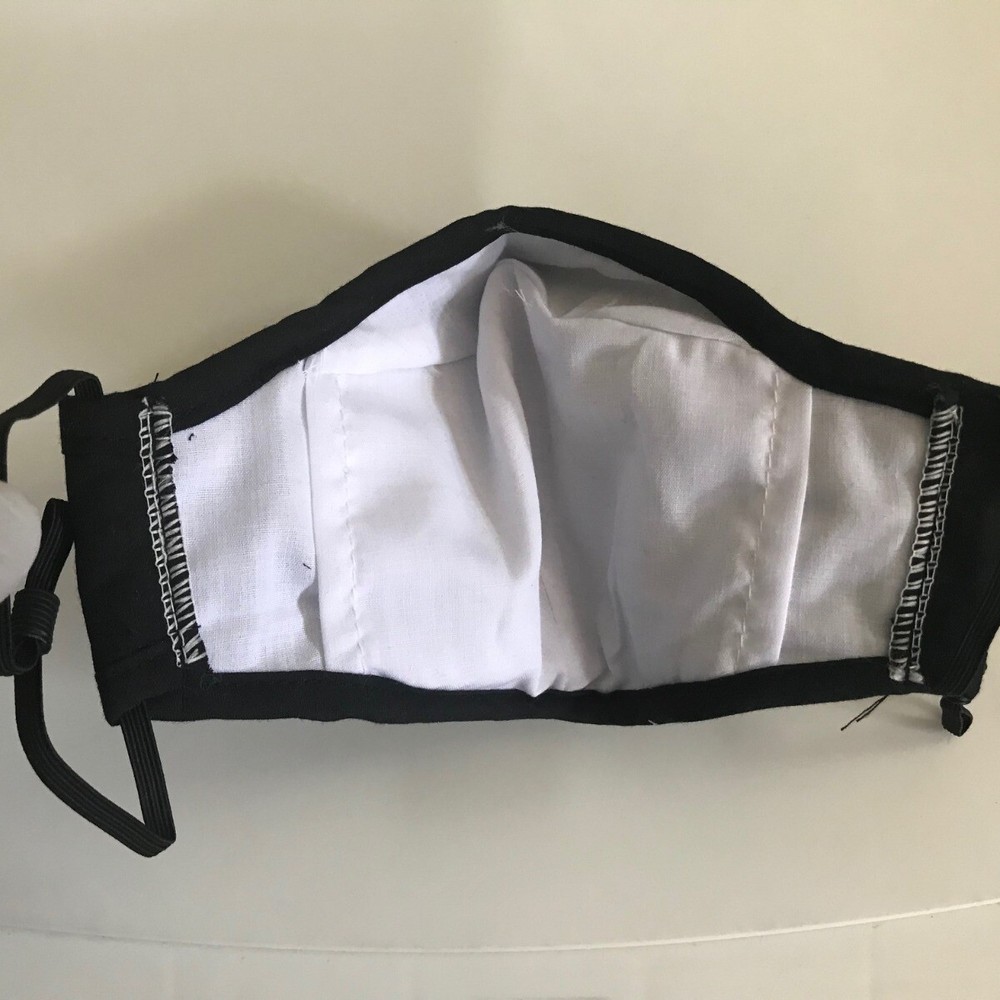FACE MASK WASHABLE REUSABLE INCLUDES (2) PM2.5 FILTERS